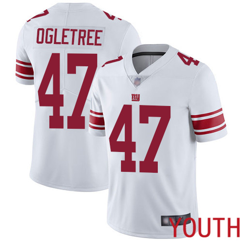 Youth New York Giants #47 Alec Ogletree White Vapor Untouchable Limited Player Football NFL Jersey